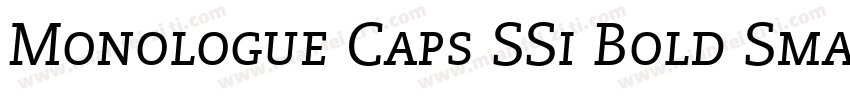 Monologue Caps SSi Bold Small Caps字体转换